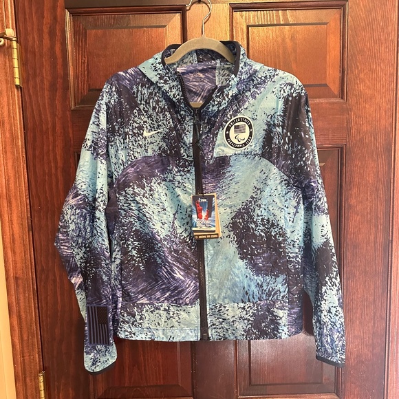 Nike Village Wear USA Paralympic Team XS Hooded Jacket Blue FN4430-405 NWT - Picture 1 of 8